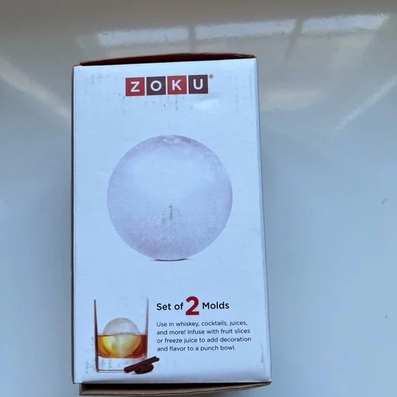 Zoku Red Ice Ball Molds - Picture 3 of 5